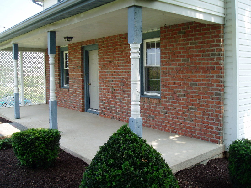 Back porch and patio